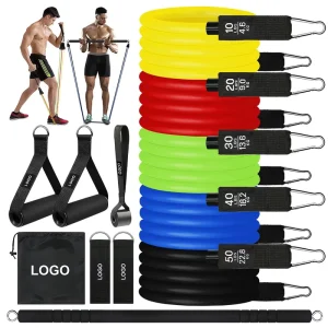 TPE Pull Rope and Resistance Tube Set for Home Gym Strength Training