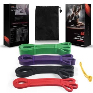 TPE Pull-Up Assist Band Elastic Stretching Yoga Fitness Resistance Band Set