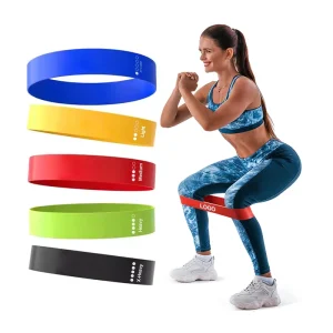 TPE Resistance Loop Bands with 5 Progressive Levels for Physical Therapy Rehab Strength Recovery Home Training