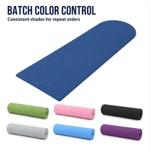TPE Stretching Fitness Mat 183x61cm 6mm Arched End Non Toxic Skin Friendly