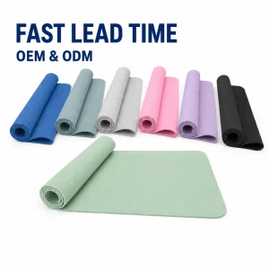 TPE Training Mat 183x61cm 6mm Rectangular Double-Sided Embossed Yoga Mat for Studio Practice Supplier
