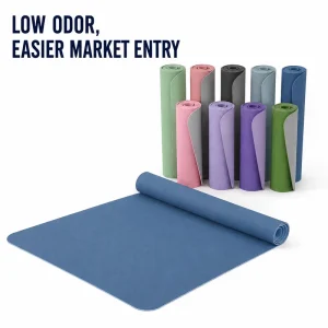 TPE Training Mat Rectangular Double Sided Grip Stretching Mat for Yoga Academies Supplier