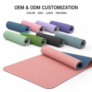 TPE Workout Mat Rectangular Compression Resistant Stretching Mat for Sports Clubs Manufacturer
