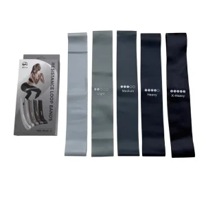 TPE Yoga Loop Resistance Bands Set with Handles and Hip Band for Yoga and Pilates