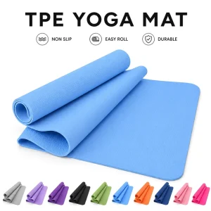 TPE Yoga Mat Non Slip Micro Dot Texture for Fast Flow Core Balance and Home Studio Training