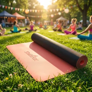 TPE Yoga Mat for Events 6mm Non-Slip Custom Logo Yoga Retreat Supplies