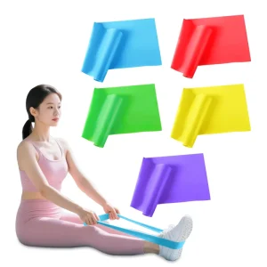 TPE Yoga Stretch Belt with Loop and 10 lb Resistance