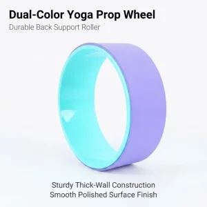 TPE Yoga Wheel Model 1000-1 Open Back for Beginner Backbend and Stretch Training