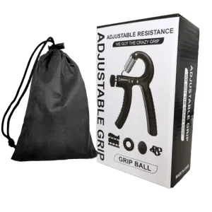 TPR/ABS 5-in-1 Adjustable Hand Strength Trainer Set, 5-60 kg, Arm and Finger Strength Grips