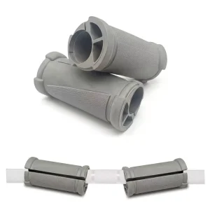 TPR Barbell Grip Sleeve, Anti-Slip Sweat-Proof Open Design, Two Sizes