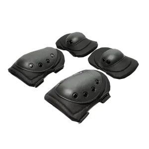 Tactical Cycling Sports Protective Gear Set with Knee and Elbow Support Pads