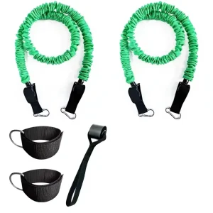 Taekwondo Track Field Plyometric Leg Strength Training Latex Resistance Bands Running Drills High Knee Lifts Added Weight