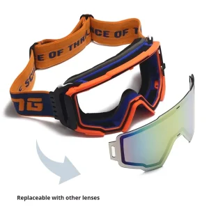 Tear Off Replacement Lenses for Motocross Goggles Anti Fog UV400 PC Lens for Off Road Motorcycle Goggles