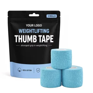 Tearable Weightlifting Thumb Tape Strong Adhesive Hook Grip Tape Manufacturer OEM Factory