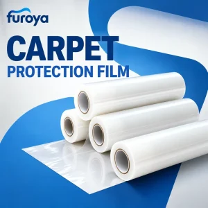 Temporary LLDPE Protective Film Surface Shield Roll Soft Plain High Gloss 60cm Width for Building Contractors Developers