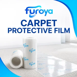 Temporary Soft Glossy PE Surface Protection Film for Carpet During Transportation and Installation Rolls