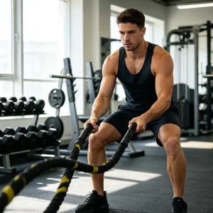 Terylene Battle Rope with Anchor Commercial Fitness Equipment Manufacturer