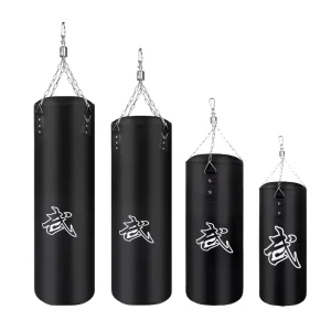 Thai Kickboxing and Boxing Punching Bag, PU, Chain-Hung, Sand-Filled