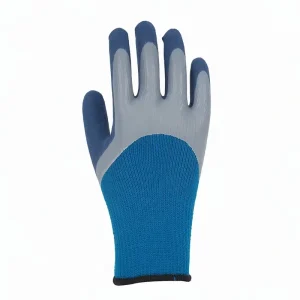 Thermal Winter Work Gloves Natural Latex Sandy-Grip Cold-Resistant Safety Gloves with Thick Terry Lining for Freezers