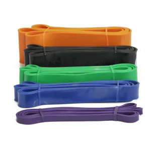 Thick Elastic Rubber Yoga Stretch Bands with Strips