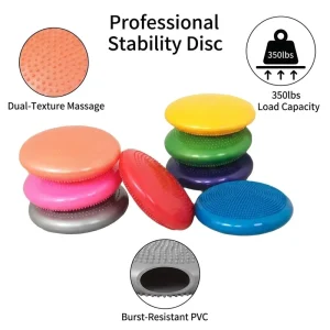Thick Inflatable Balance Cushion 900g for Tactile Sensory Training Ankle Rehabilitation Yoga and Fitness