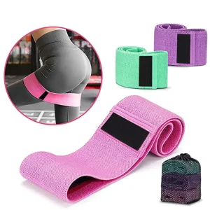 Thick Non-Slip Fabric Hip Booty Resistance Bands for Fitness