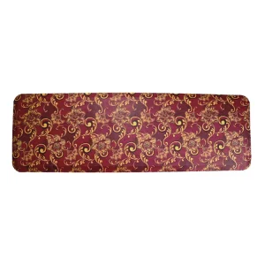Thick Pet-Friendly Floral Pattern Waterproof Soft PU Foam Anti-Fatigue Non-Slip Kitchen Mat