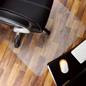 Thick Polycarbonate Office Chair Mat Clear Rigid Rectangular Carpeted Floor Protector PC Chair Mat