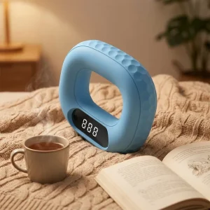 Thick Silicone-Covered Electronic Counting Hand Gripper with Internal Spring