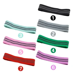 Thick Wide Elastic Non-Slip Fabric Resistance Loop Exercise Bands for Legs and Glutes