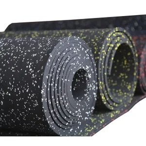 Thickened Non-Slip Rubber Gym Flooring Roll, Wear-Resistant, Shock-Absorbing, Soundproof