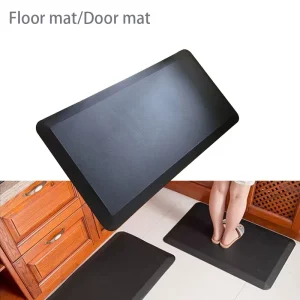 Thickened Rectangular Door Mat, Waterproof, Easy-Clean, Polyurethane Self-Skinning Leather