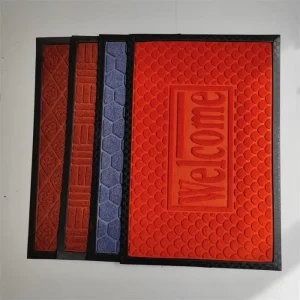 Thickened Rubber Flooring Mat Non-Slip Entrance Door Carpet Puzzle Pattern Washable Commercial Mat for Hotels