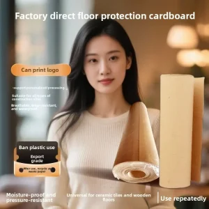 Thickened Wear-Resistant Floor Protection Paper for Household Tile Renovation, Dustproof, Moisture-Proof
