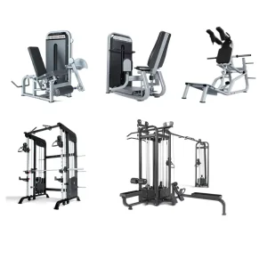 Thigh Adduction Abduction Integrated Smith Machine Multi Functional Training Rack Hack Squat Commercial Use Steel Full Set Gym