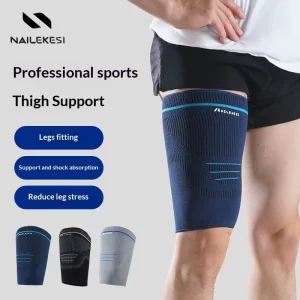 Thigh Protecting Compression Sleeve for Men Basketball Soccer Prevents Muscle Strains Supports Squats Fitness Running Made China