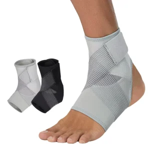 Thin Elastic Compression Neoprene Ankle Support Sleeve, Breathable Adjustable Waterproof, for Running Basketball