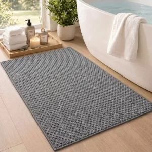 Thin Indoor Front Door Mat, Non-Slip Rubber Backed, 24×36