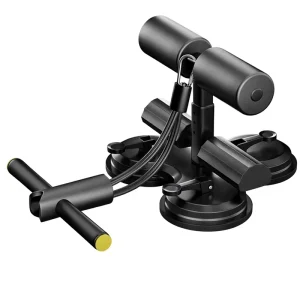 Three-Suction-Cup Mechanical Sit-Up Assistant for Home Fitness