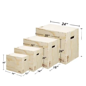 Three in One Plyometric Wooden Plyo Boxes