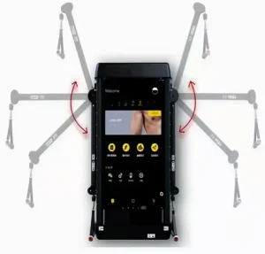 Touchscreen Wall-Mounted Smart Fitness Mirror with Intelligent Strength Trainer Cable Machine