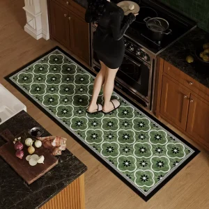 Traditional Non-Slip Stain-Resistant Kitchen Doormat Easy to Clean and Maintain