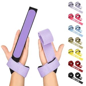 Training Gym Weight-Lifting Wrist Straps Pair