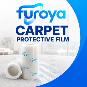 Transparent PE Carpet Protection Film with Custom Roll Dimensions and Logo for Global Markets