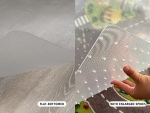 Transparent PVC Chair Floor Mat for Home and Commercial Office Use, Hard Floor Protection, Non-Slip