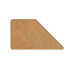 Trapezoid High-Density Natural Cork Yoga Block, Firm Support Prop