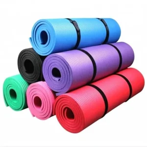 Travel Eco-Friendly NBR Yoga Mat Set, Thick Printed Non-Slip Foldable