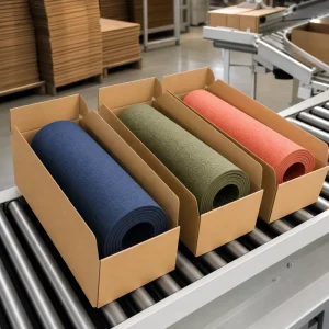 Travel Foldable Single Color TPE Yoga Mat Non Slip Exercise Pad for Outdoor Workout