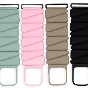 Triangular Silicone & Iron Block Yoga Fitness Wristband