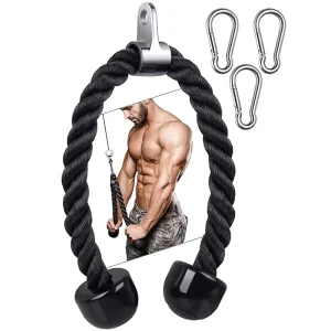 Tricep Rope Pushdown Cable Attachment for Home and Gym Use